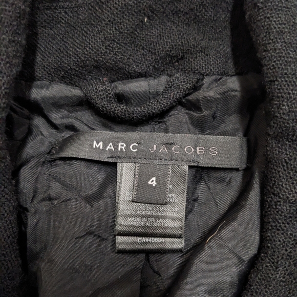 Marc Jacobs Black Wool Blend Blazer Jacket - Picture 9 of 10